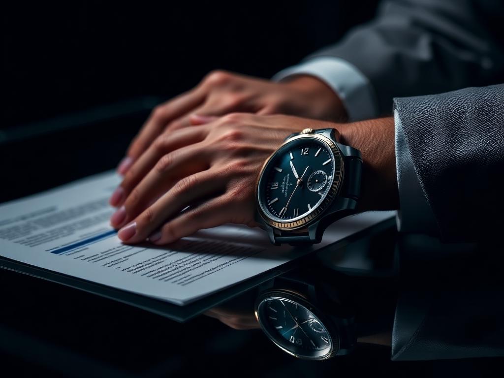 Currency broker working at desk